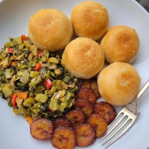 Callaloo, Salt Fish with fried Dumplins