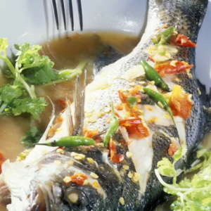 Steamed Seabass